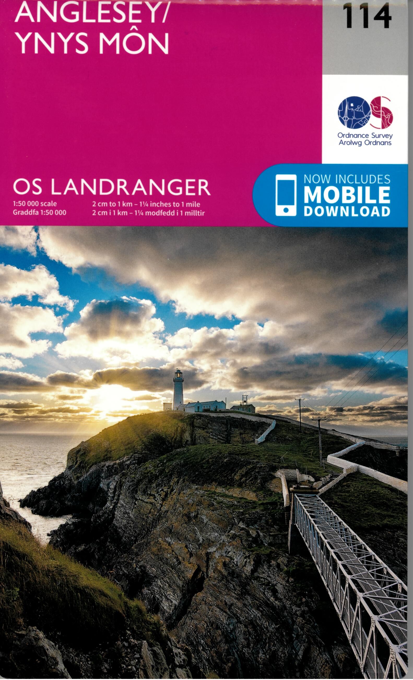 ORDNANCE SURVEY - 114 GB ANGLESEY YNYS MON 1 50 000