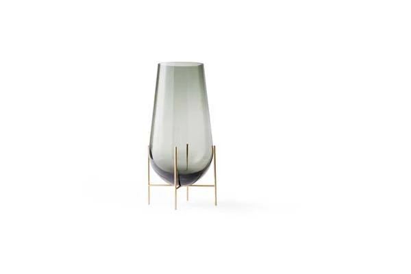 Audo Copenhagen  Echasse vase, Smoke - Lille