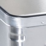 Caisse en aluminium AluPlus Box >S< 90, argent