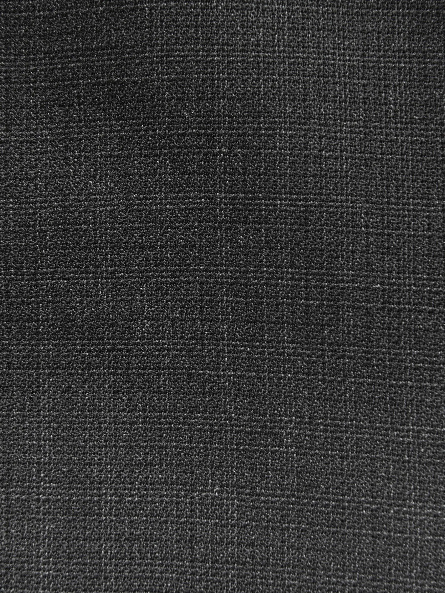 Zwart - Tailored fit - Colbert van wolmix met textuur