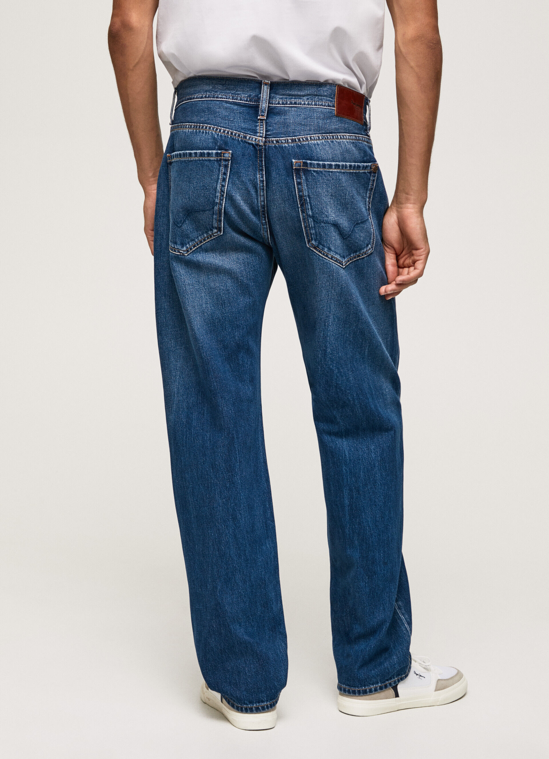 JEAN PENN FIT RELAXED TIRO CAÍDO - denim