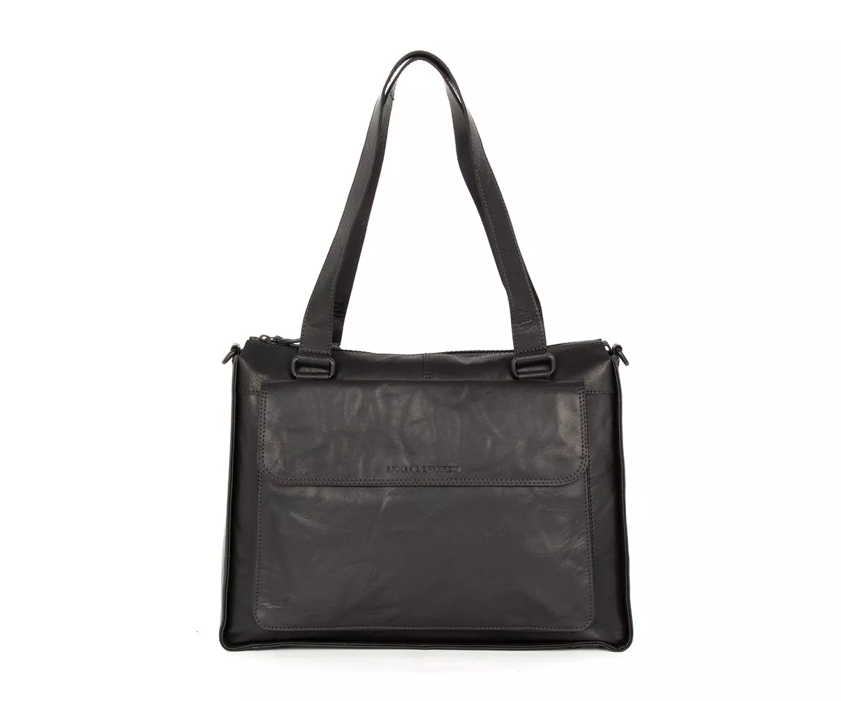 Spikes & Sparrow Ceciley Laptop Schoudertas 15,6 inch Black