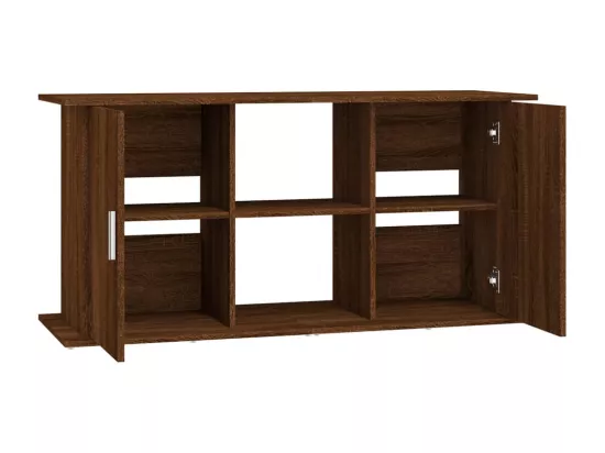 Support d'aquarium chêne marron 121x41x58 cm bois d'ingénierie