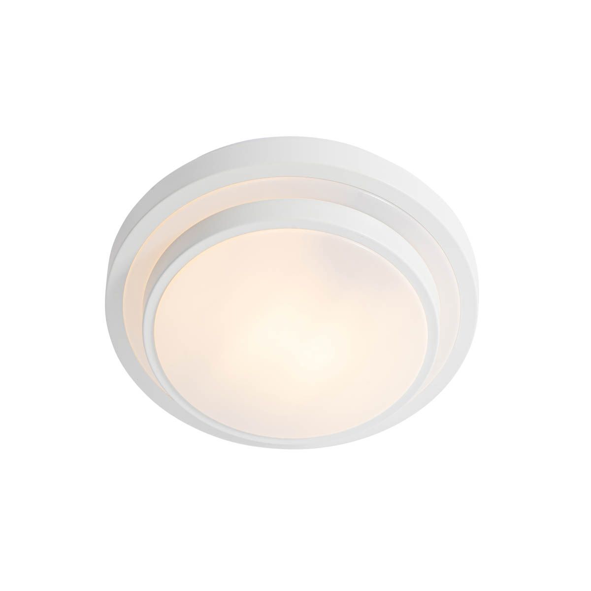 Moderne plafondlamp wit 25 cm IP44 - Walden