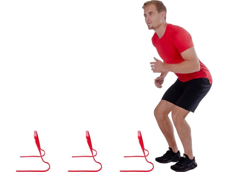 FTM Trainingshürden 28 cm, 4 Stück Hurdles für ein abwechslungsreiches Training