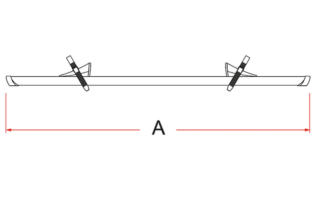 Fiamma Kit Rail Premium 48 - Deep Black