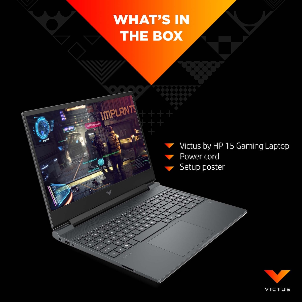 HP Victus 15 R5-5/8/512/RTX3050Ti/144Hz bærbar gaming-PC
