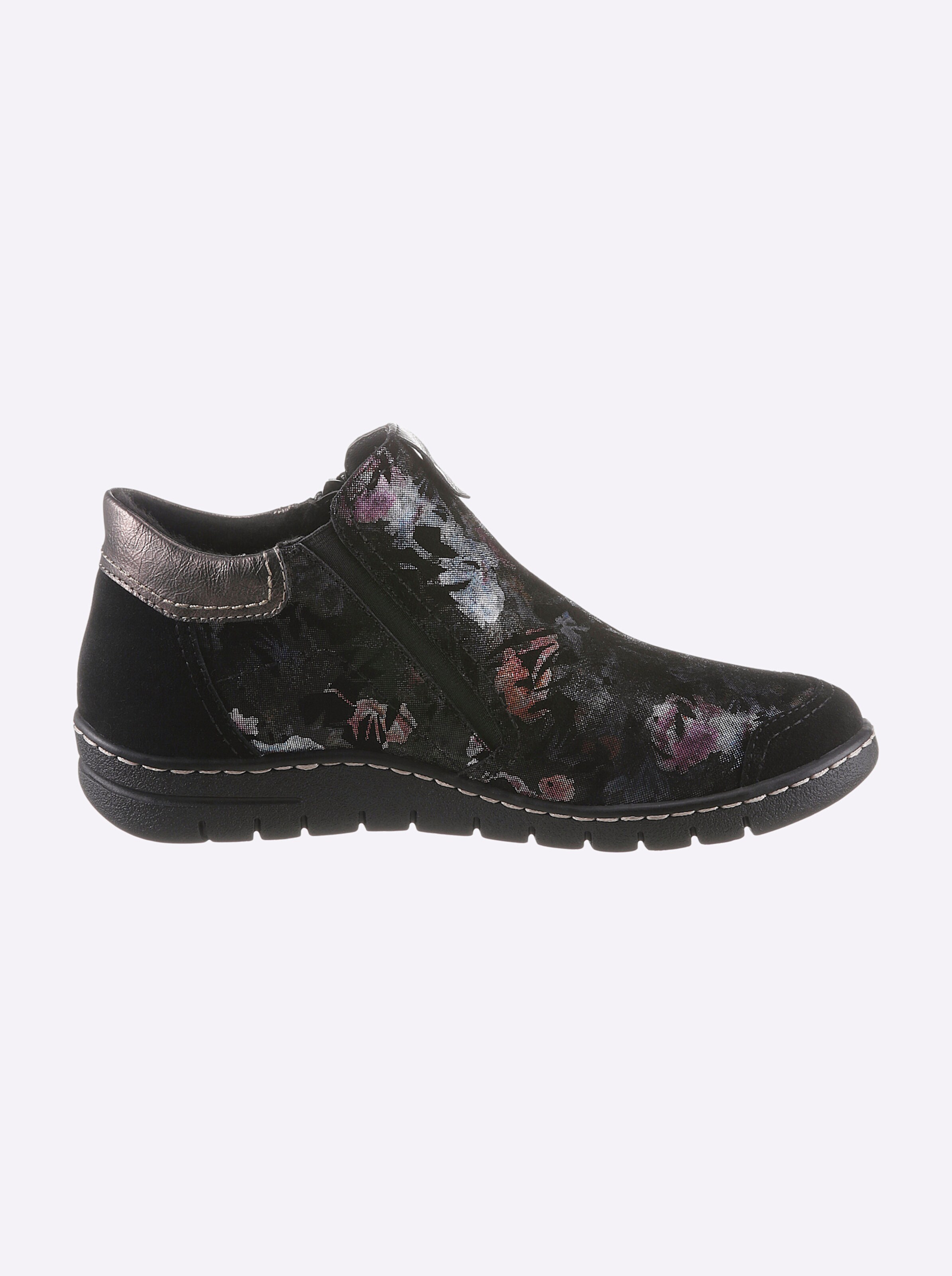Reflexan Stiefelette in schwarz-geblümt