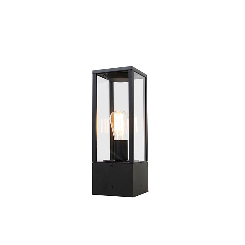 Staande buitenlamp zwart 40 cm met grondpin en kabelmof - Charlois