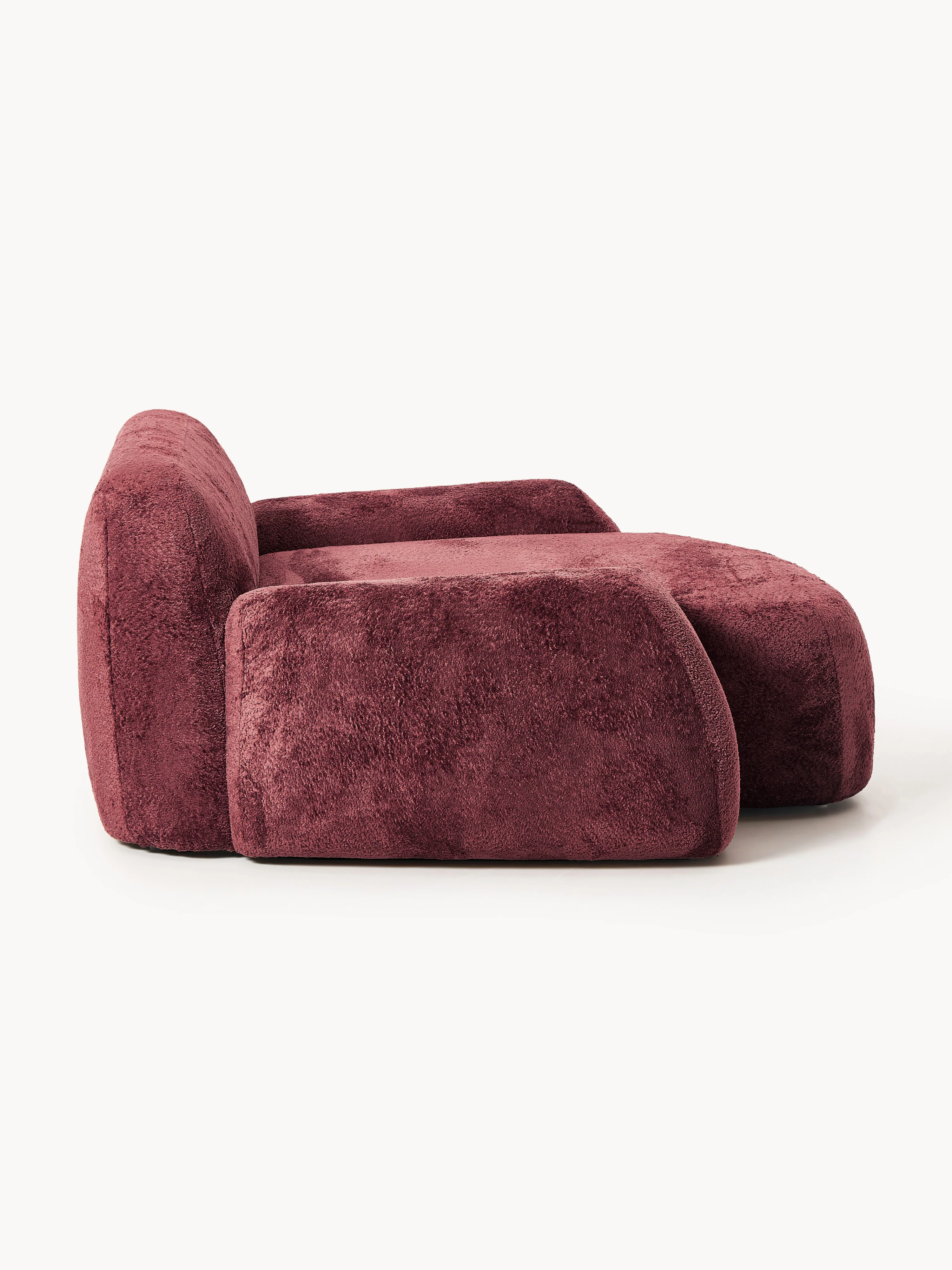 XL teddy bouclé loungestoel Wolke