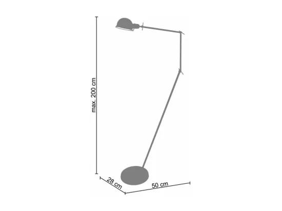 Lampe de bureau articulé métal bronze 60 cm.