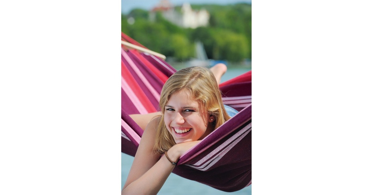 AmazonasSummer Set hangmat  (Rood/paars)