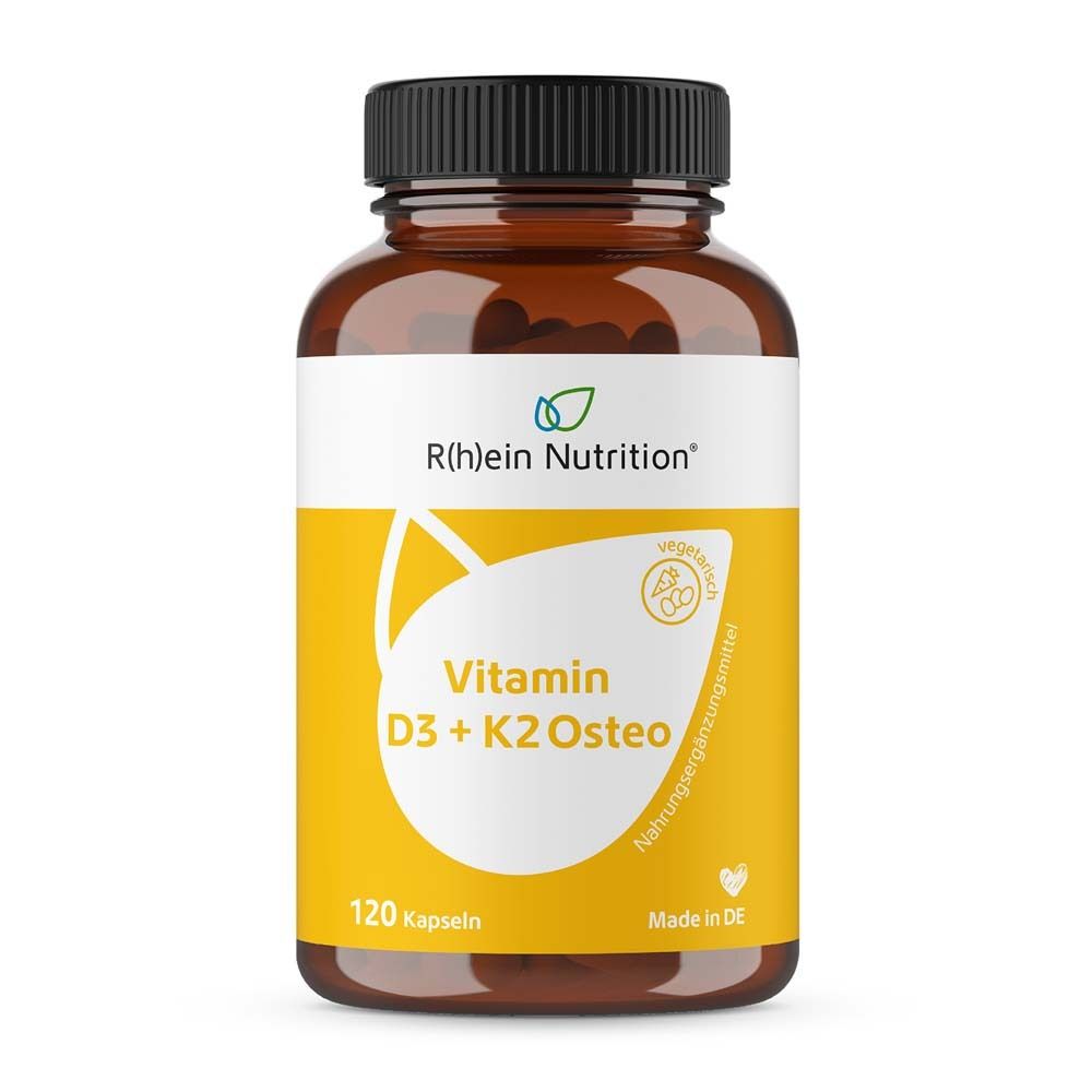 R(h)ein Nutrition Vitamin D3 + K2 Osteo 2.000 I.E. Vitamin D3 + 80 µg Vitamin K2