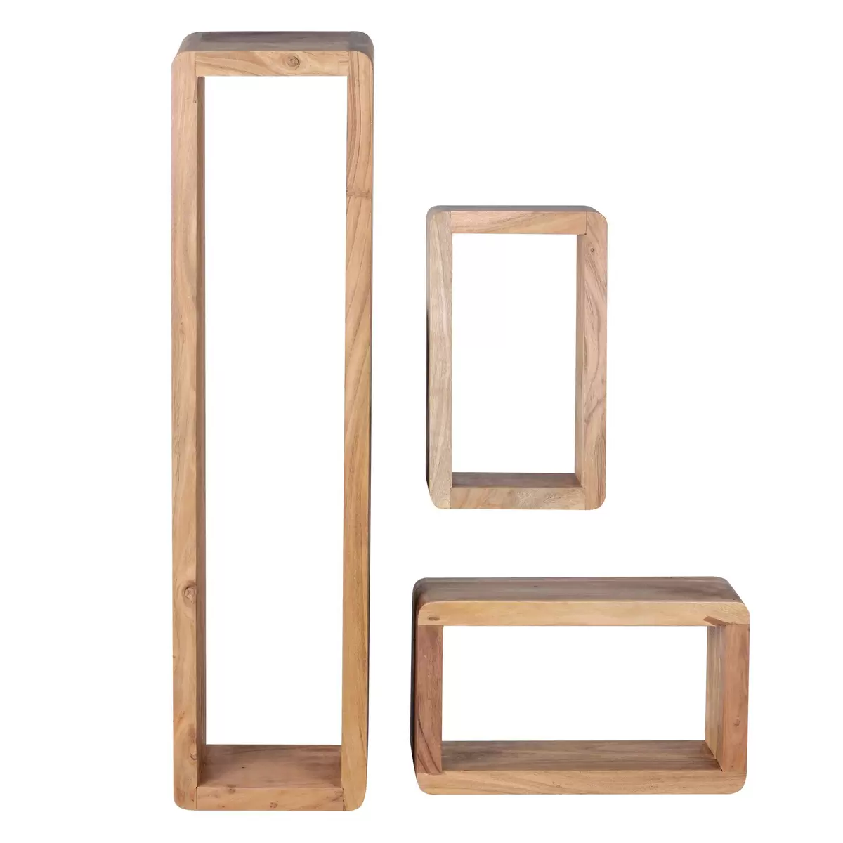 Hängeregal Cubes 3er Set Boha Eiche