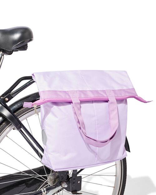 sacoche vélo simple 20L rPET lilas 51x34x12