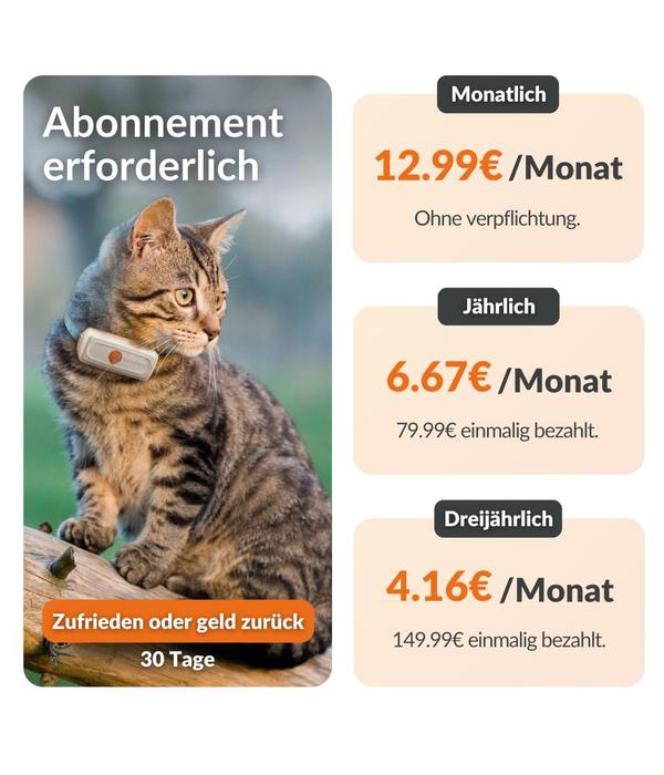Weenect XS GPS-Tracker für Katzen, ca.