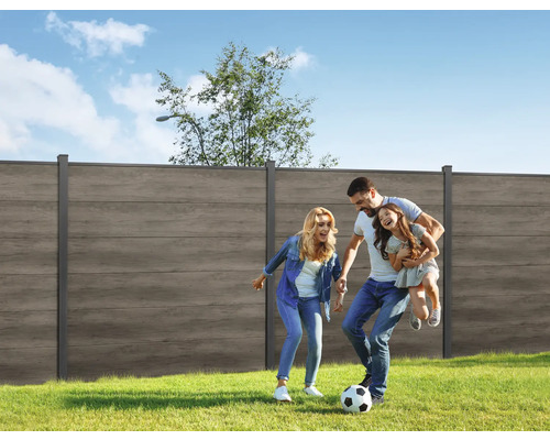 Hoofdelement GroJa BasicLine insteeksysteem zonder palen 180 x 180 cm Monument Oak