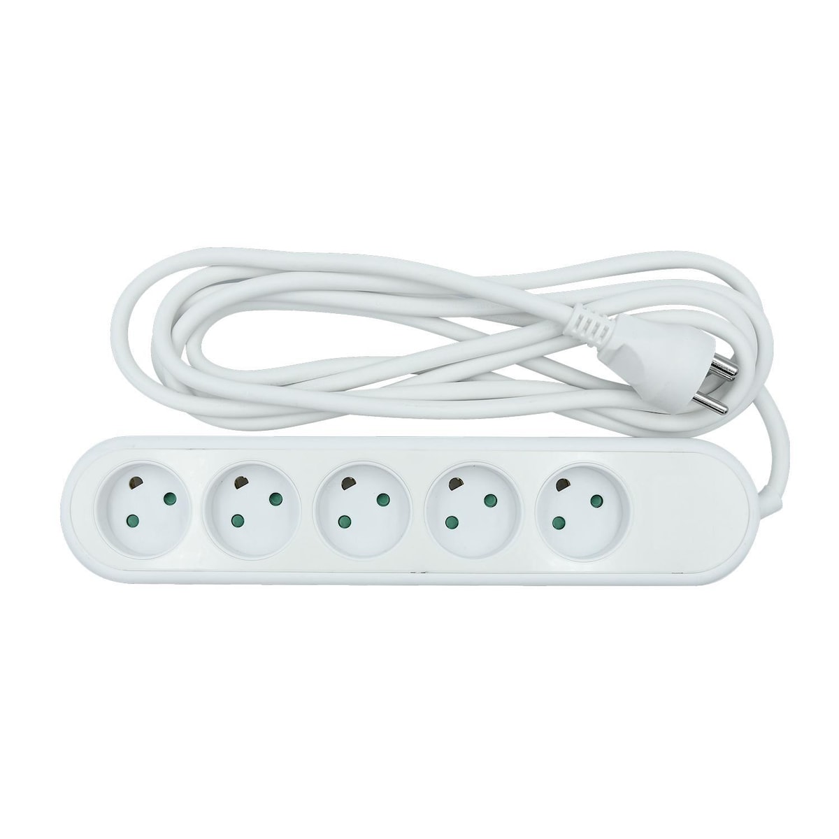 Nordic Quality Power 5-veis stikkontakt jordet (D), 3m