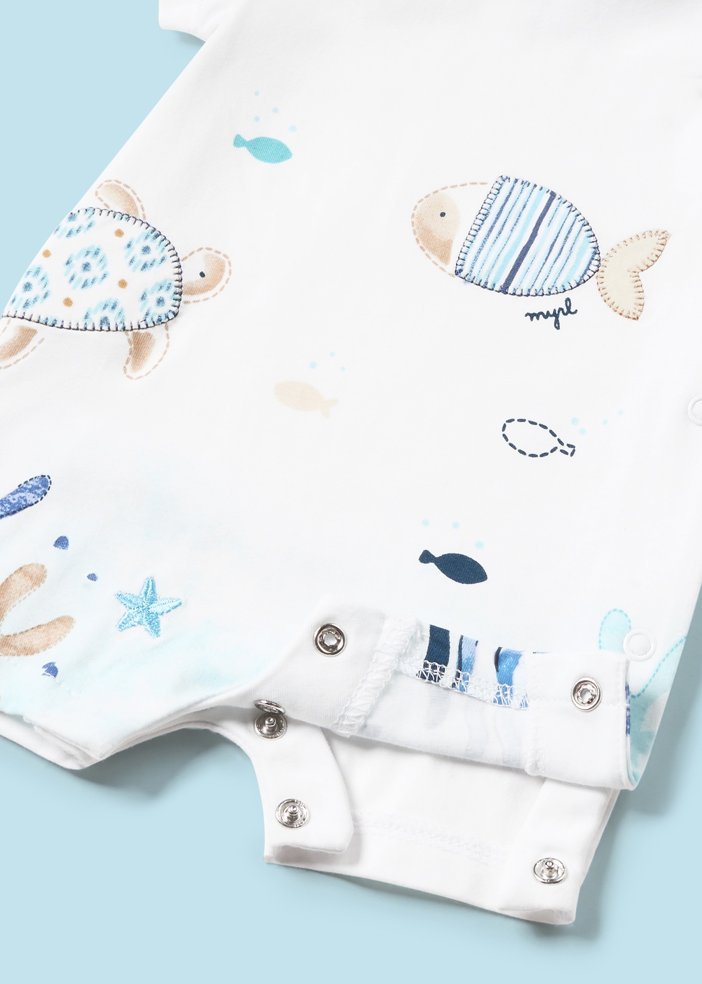 Conjunto de 2 macacões Better Cotton para recém-nascidos, cor milho.