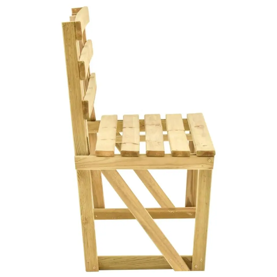 vidaXL - Tuinbank - Groen - Geïmpregneerd grenenhout - 120 cm
