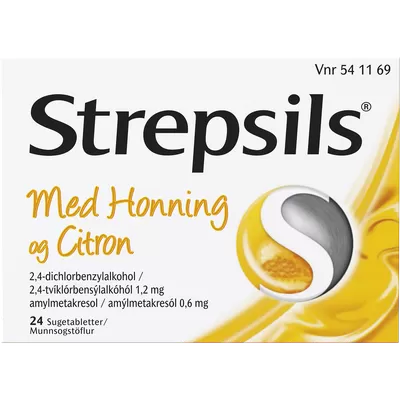 Strepsils honning/citron - 24 stk.