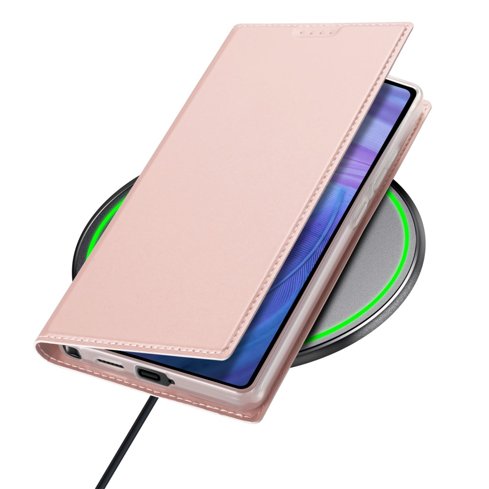 Samsung Galaxy S25 Ultra Flip Wallet Cover Leder Tasche - Roségold