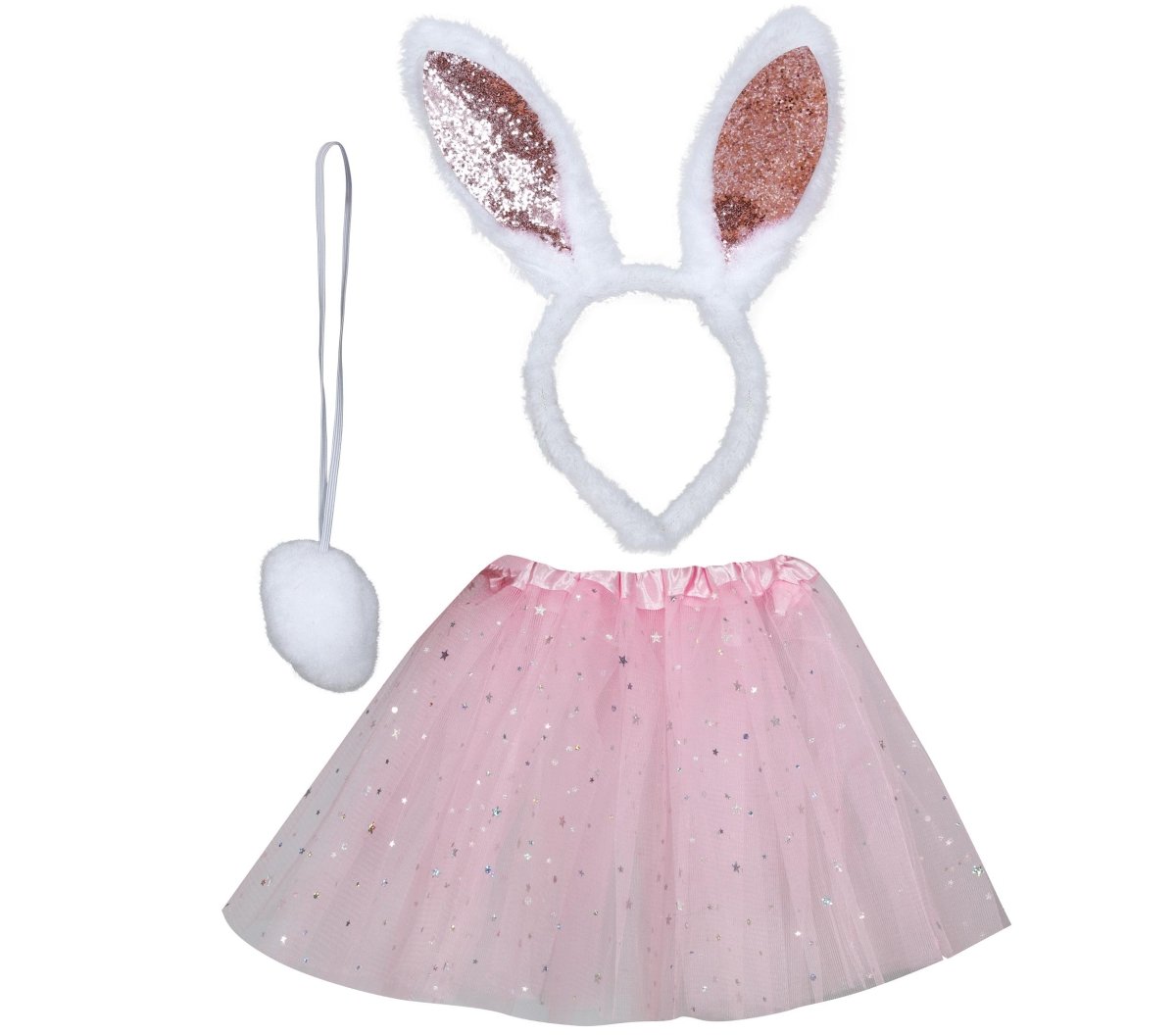 Konijn Accessoireset Roze 3 delig
