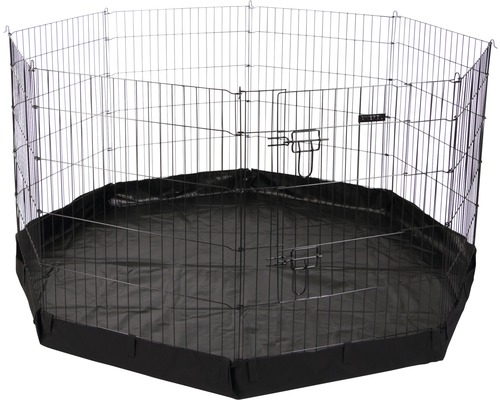 KERBL puppy- en knaagdierenverblijf, 8 omheiningspanelen, elk 57x78 cm