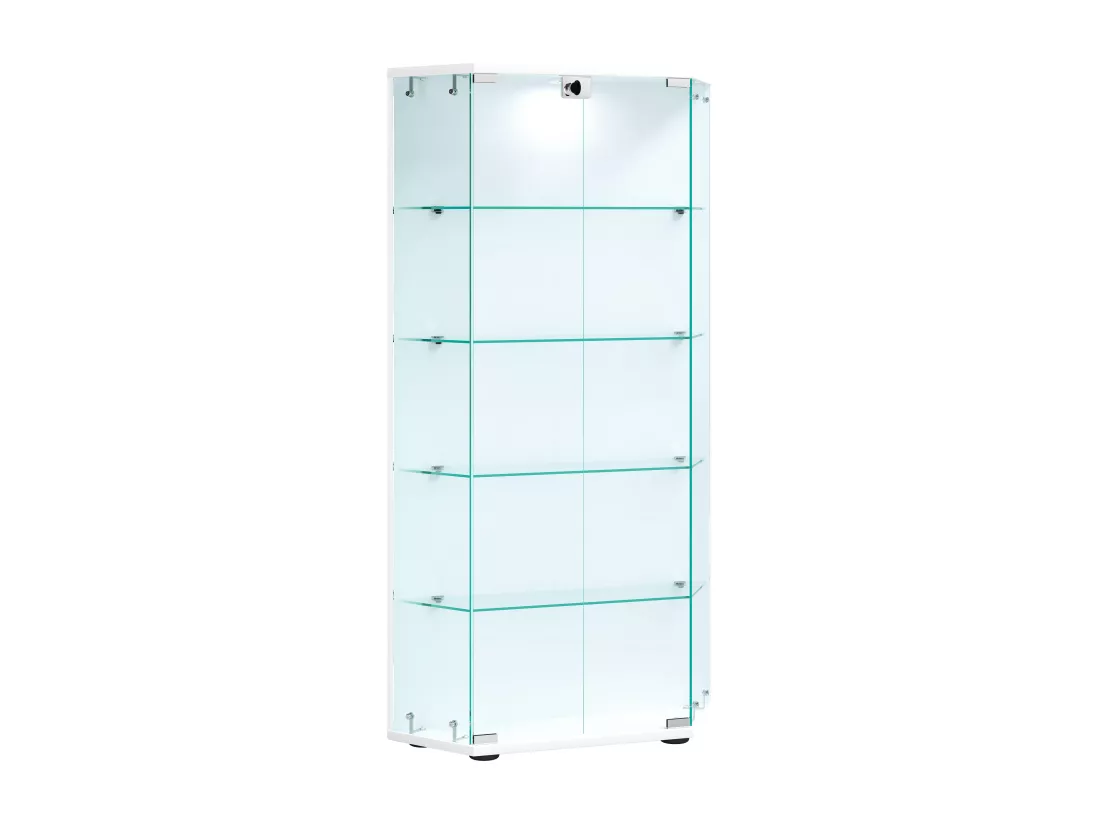 Bois Verre Stand Vitrine Étagère Cenila L