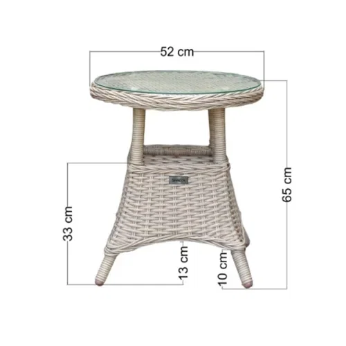 Skanden Sidebord Saltnes Høyde 65 cm