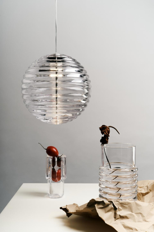 Tom Dixon Press Sphere hanglamp LED Ø30 transparant