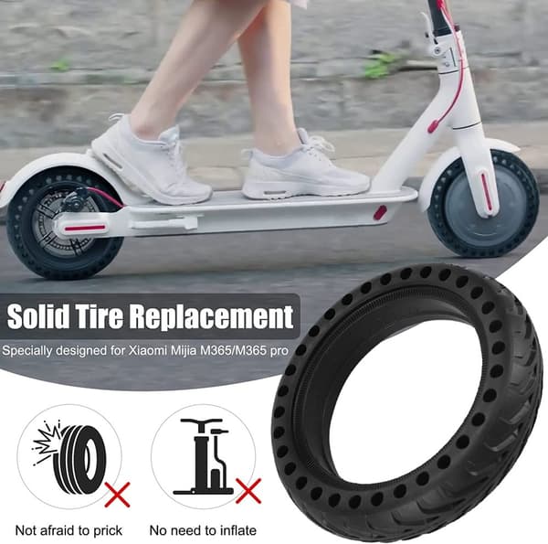 INF Punkteringssikre dekk til Xiaomi elektrisk scooter, 2-pakning