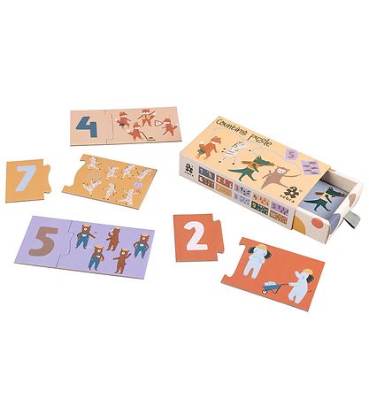 Sebra T?llepuslespil - 1-10 - Toes/Builders