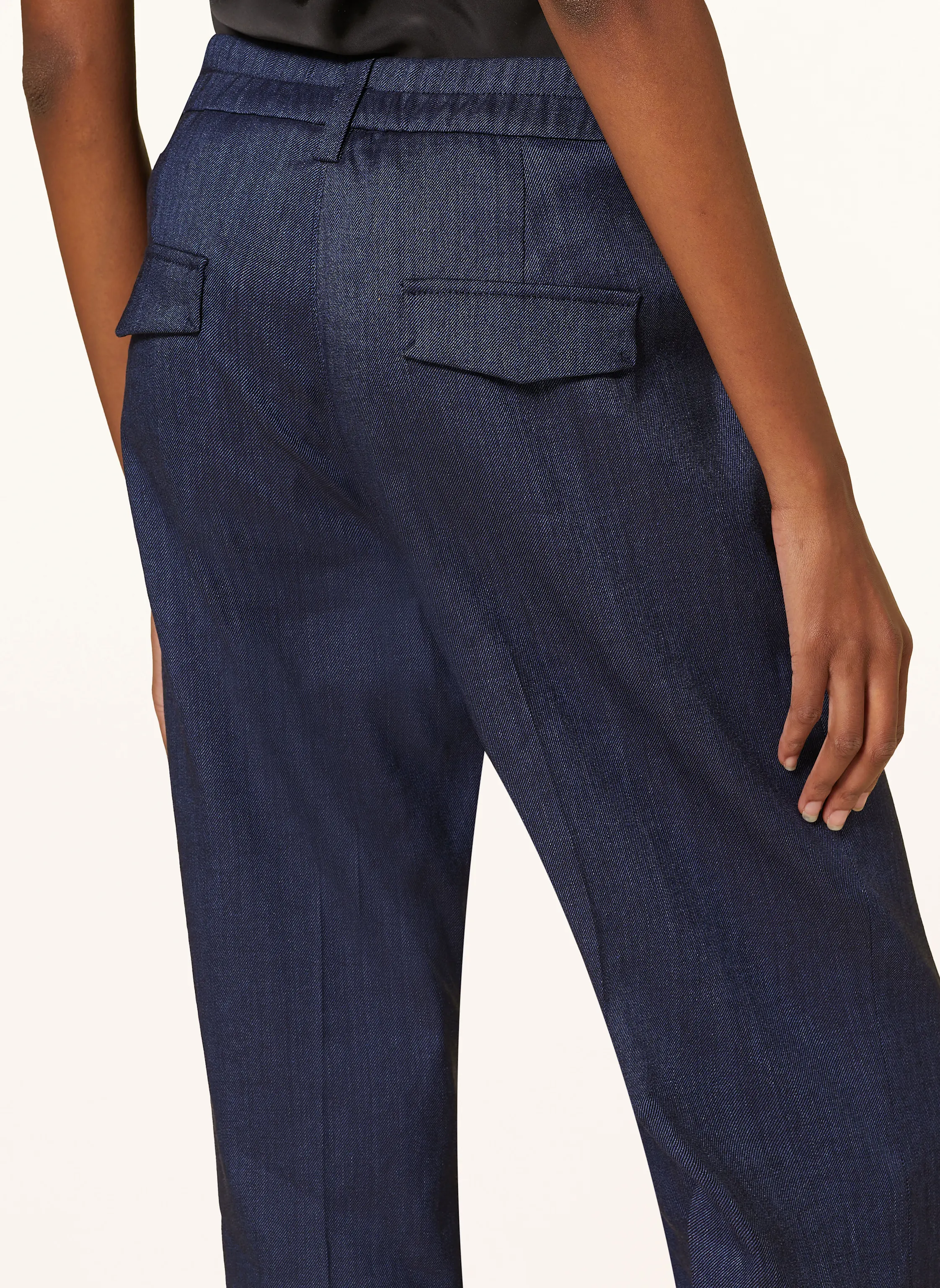 RIANI Marlenehose mit Leinen in Jeansoptik