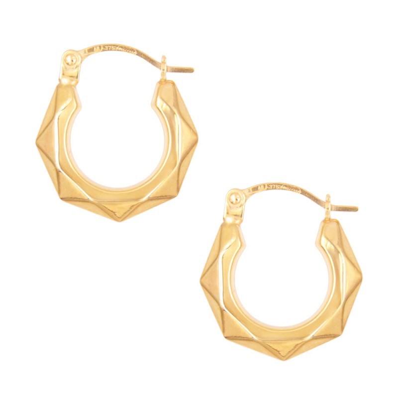 Boucles d'Oreilles Créoles - Or Jaune - Femme