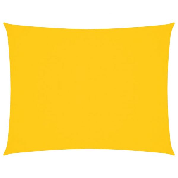 vidaXL Para-sol Estilo Vela Tecido Oxford Retangular 3x6 M Amarelo - 1057685661