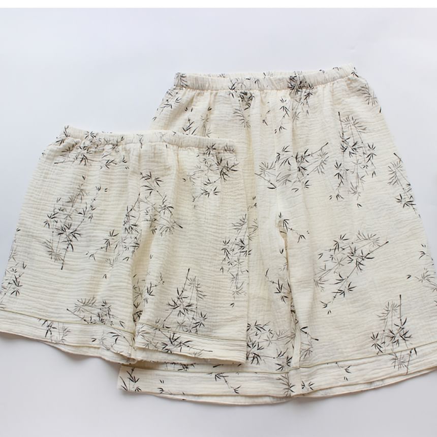 Dogini - Koppel bijpassende pyjamaset met bamboeprint (verschillende ontwerpen)