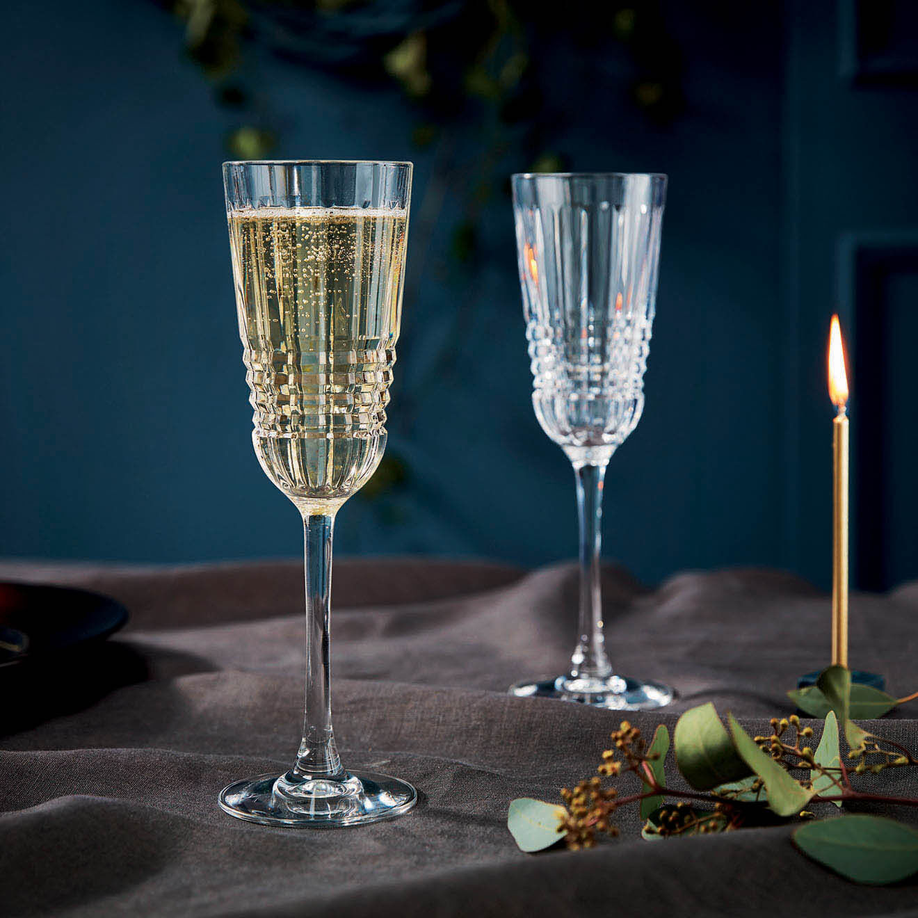 Cristal d'Arques 6 Flûtes à champagne Rendez-Vous - 17 cl