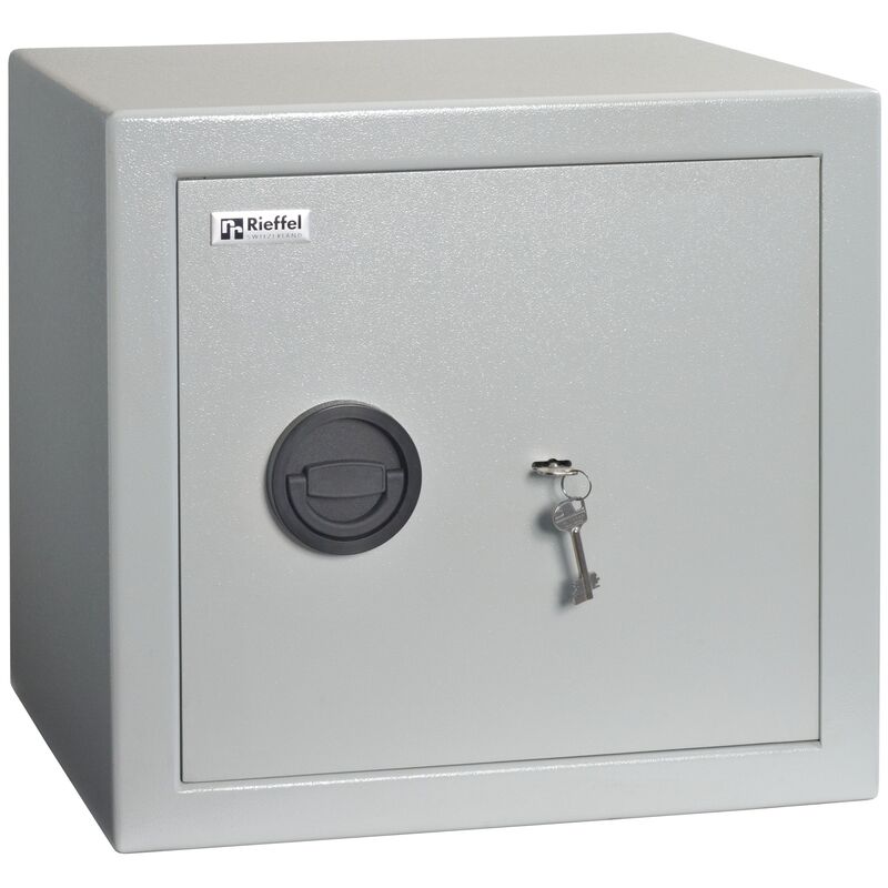 Rieffel Möbeltresor MT 450, 48 x 41 x 45 cm, lichtgrau RAL 7035
