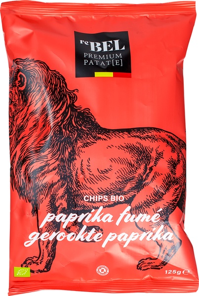 reBEL Aardappelchips Gerookte Paprika (125 gr)