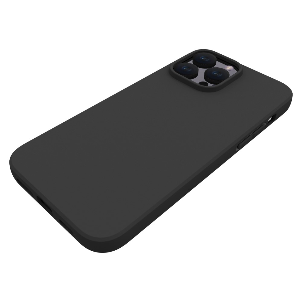 iPhone 15 Pro Max Gummi Case Hülle Matt - Schwarz