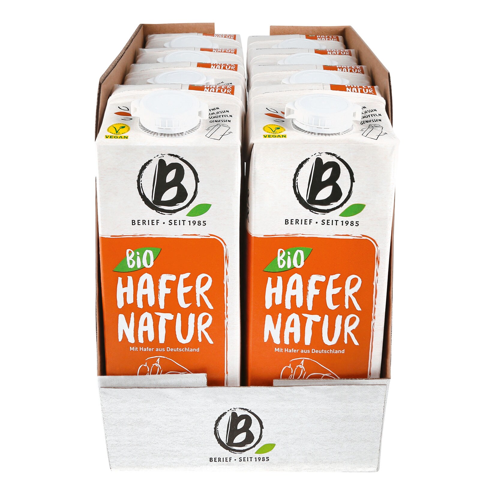 Berief Bio Hafer Drink Natur 1 Liter, 8er Pack