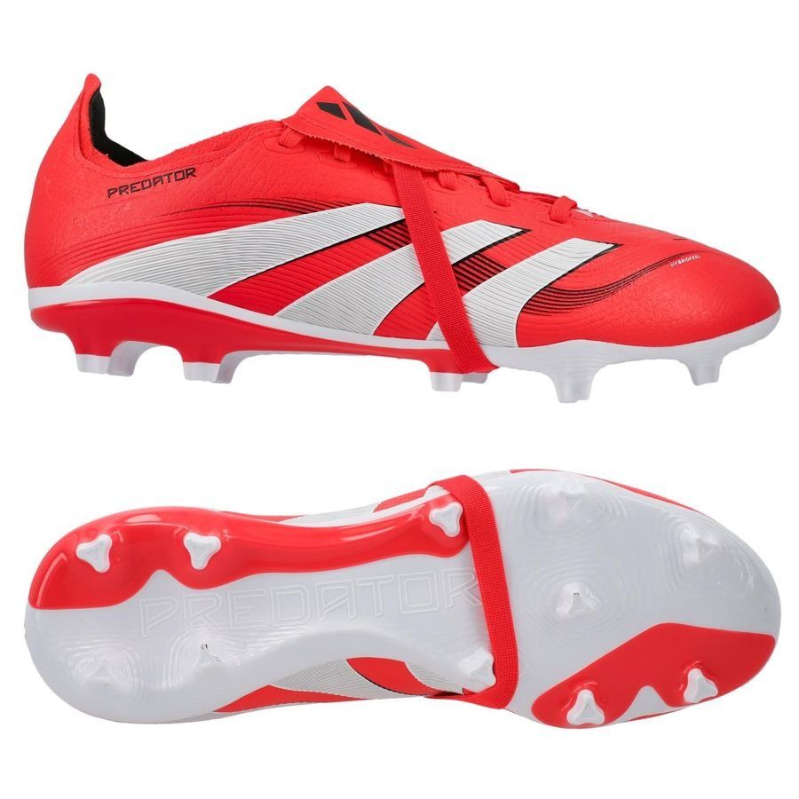 adidas Predator League Fold-over Tongue FG/AG Pure Victory - Lucid Red/Blanc/Noir