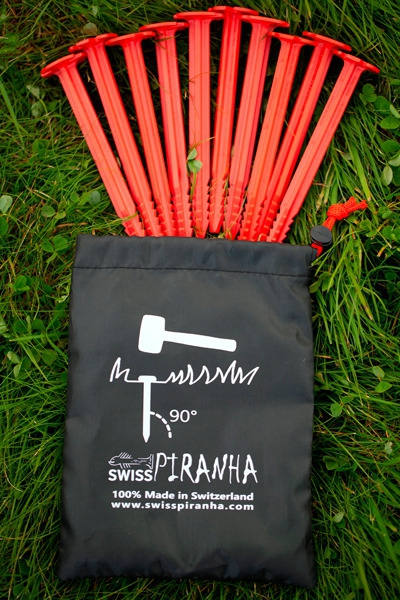 Swiss Piranha RT150 Zelthering rot 15 cm 10er Set im Beutel