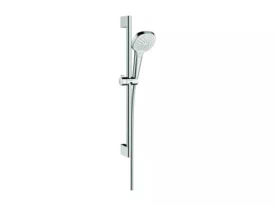 Set de douche Vario avec barre Unica'Croma 65 cm blanc/chromé Hansgrohe Croma Select E