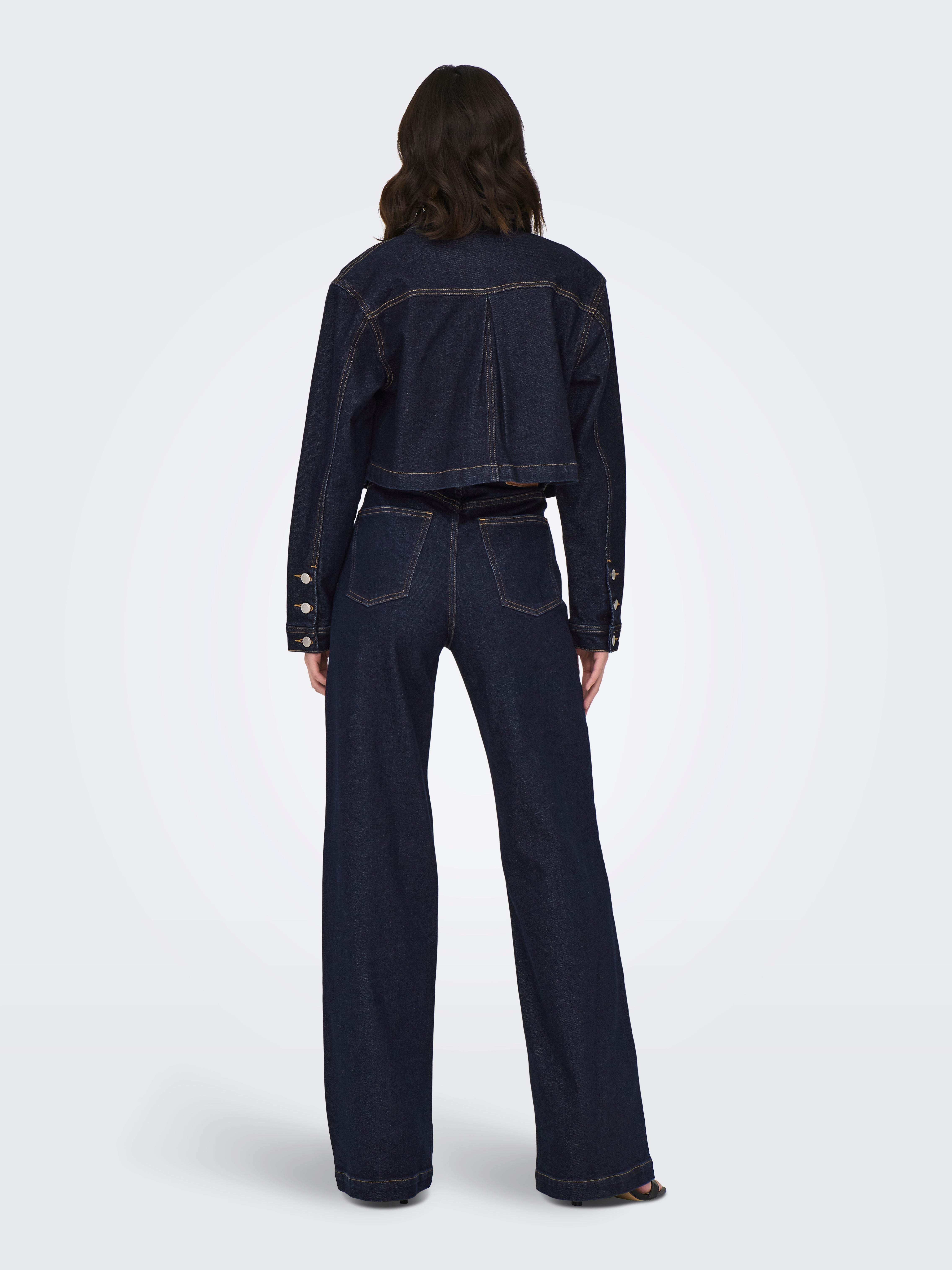 ONLHEATHER Jeansjacke Dark Blue Denim