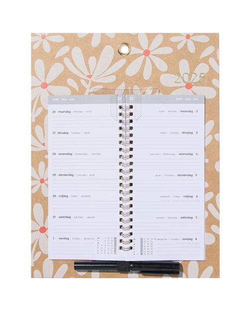 calendrier hebdomadaire des fleurs