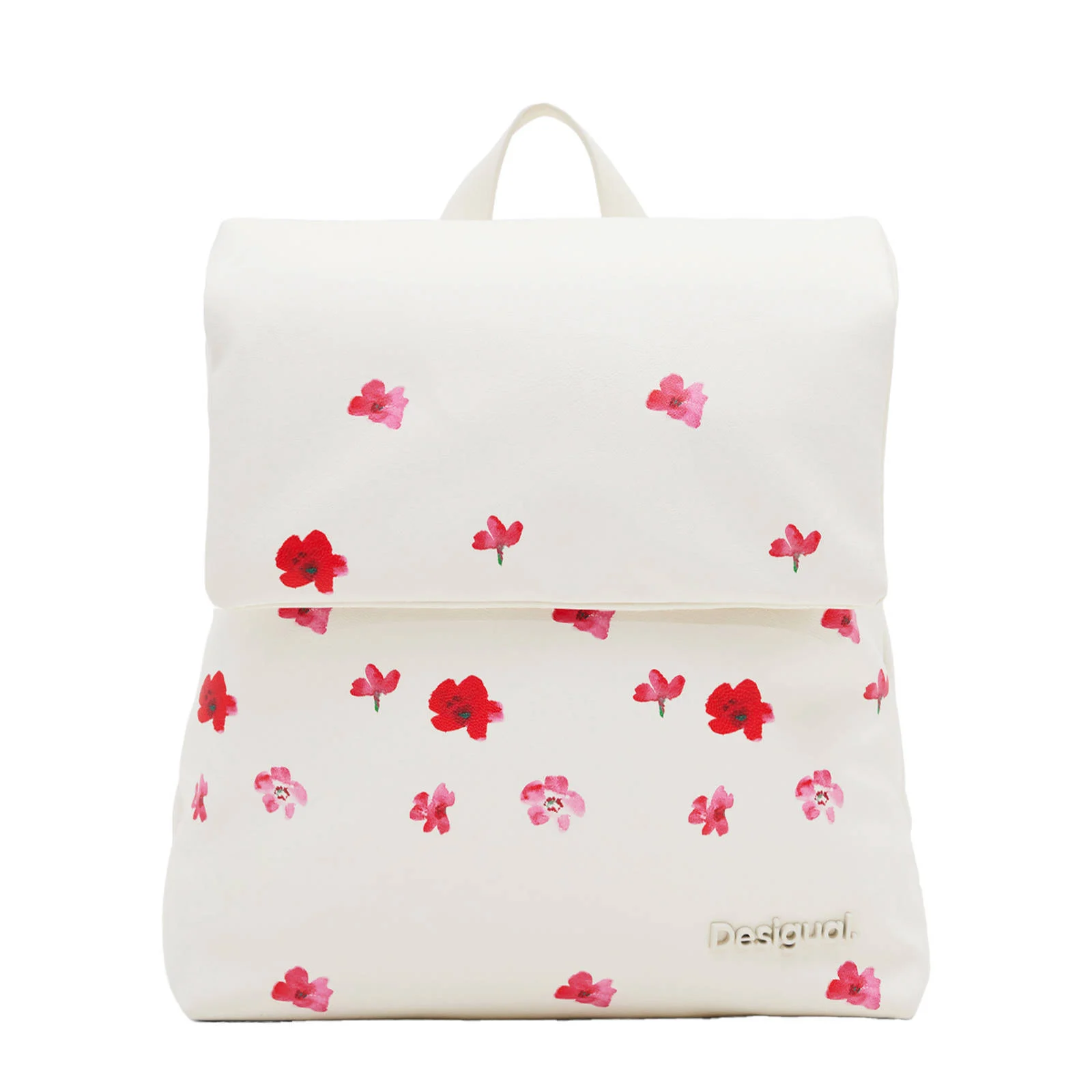 Desigual rugzak met bloemenprint wit