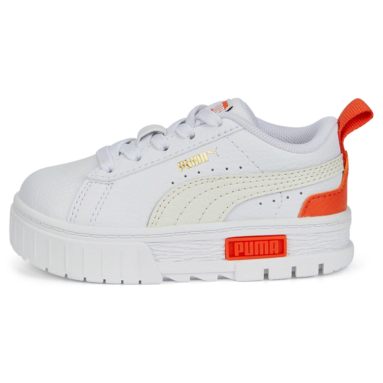 Puma Baskets Mayze Lth AC blanc/orange