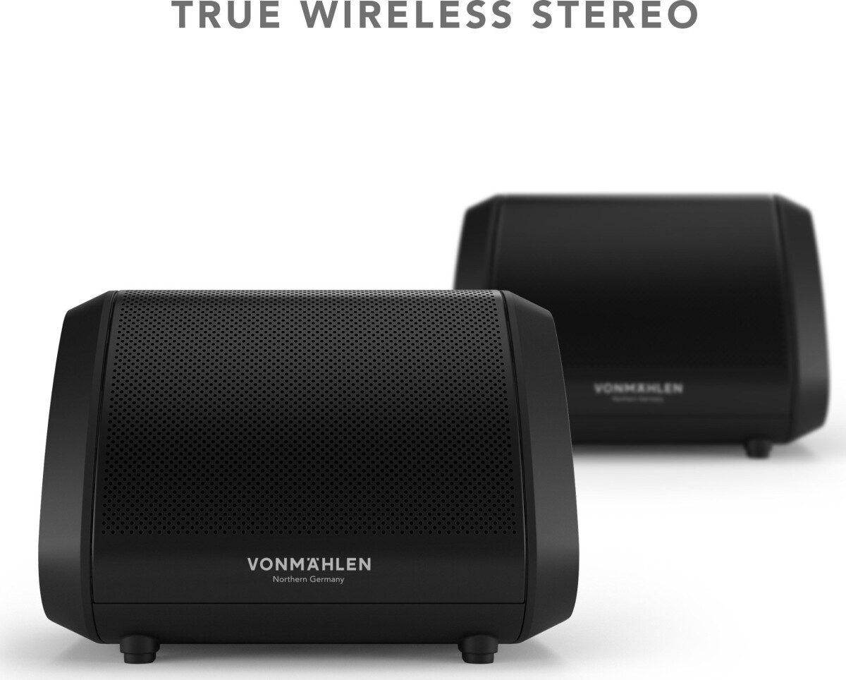 Vonmählen - Air Beats Mini - Kompakt Bluetooth Højtaler - Sort